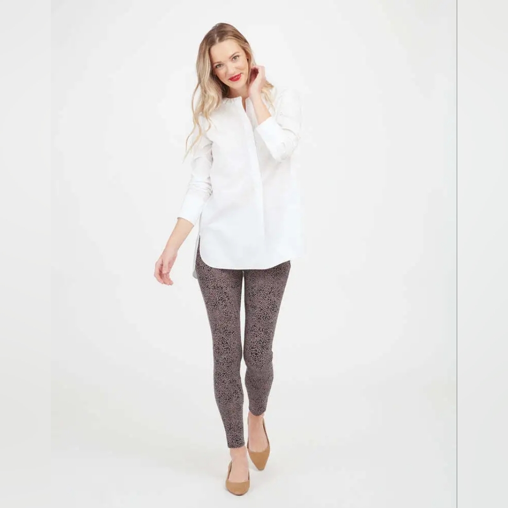 SPANX ankle jean-ish leggings in Desert Dot